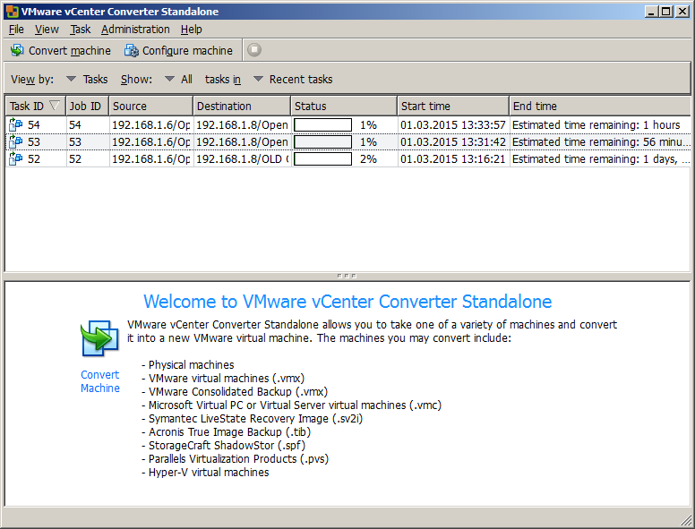 VMWare vCenter Converter