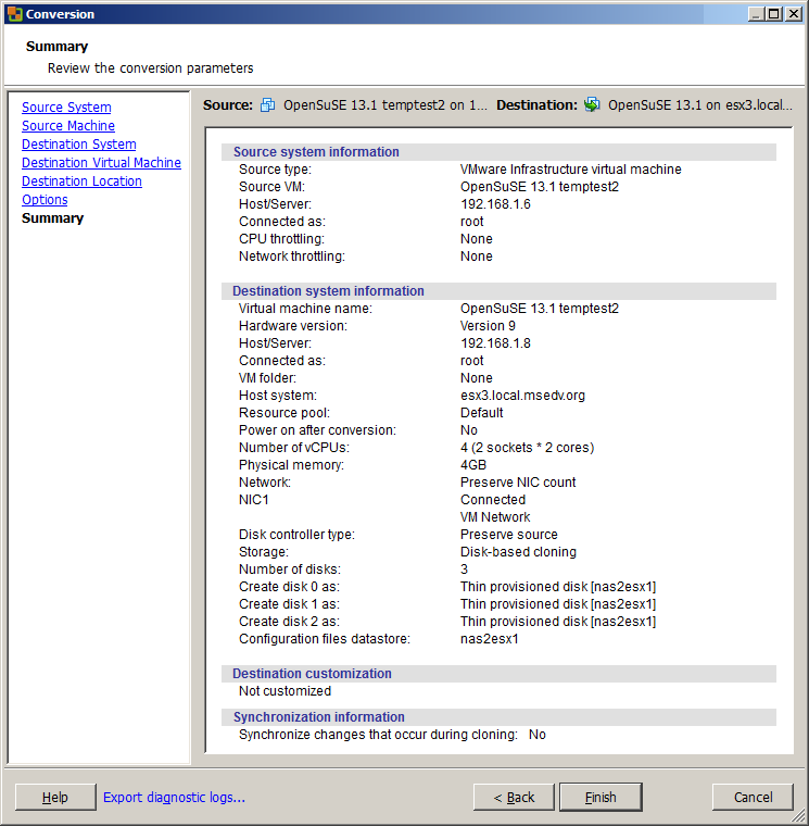 VMWare vCenter Converter