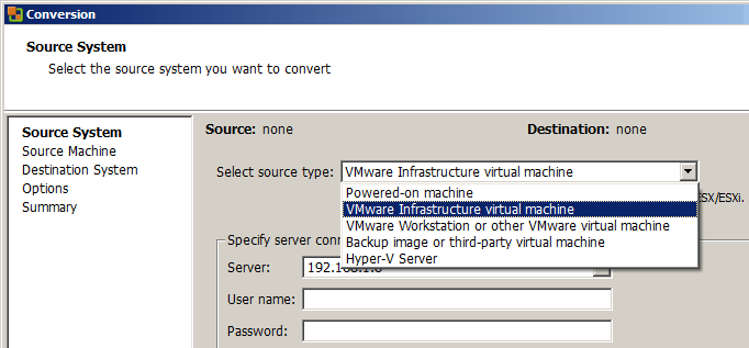 VMWare vCenter Converter