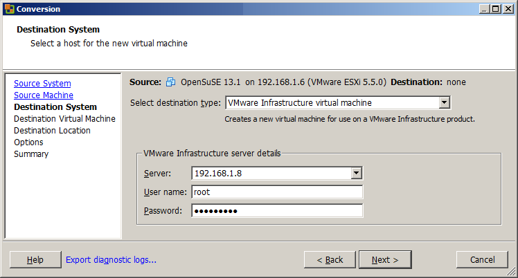 VMWare vCenter Converter